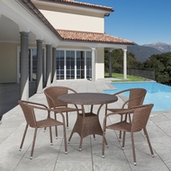 Набор мебели Ланкастер T197AT-Y137A-W56 Light Brown 4Pcs (стол и 4 кресла)