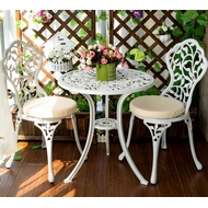 Кофейный комплект Листья (Leaves) White из литого алюминия