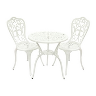 Кофейный комплект Виктория (Victoria) White из литого алюминия