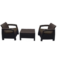 Комплект уличной мебели Yalta Balcony Set Chocolate (иск.ротанг)