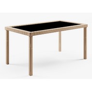 Стол Милан (wood) иск.ротанг