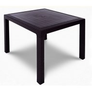 Стол обеденный квадратный Yalta Kvatro Table Сhocolate (иск.ротанг)