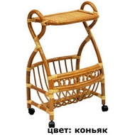 Газетница со столиком 17-17 (натуральный ротанг)