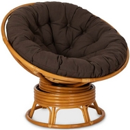 Кресло механическое Papasan (Папасан) 23-01B (C26) коньячное