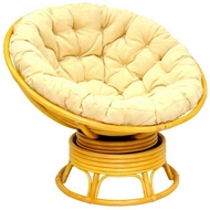 Кресло-качалка вращающееся Papasan 23-01B (медовое)