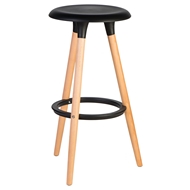 Барный стул PP652 Eames, цвет: черный